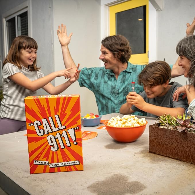 Call 911! [A Family Game of Unexpected Emergencies | Card Games for Adults & Teens, 200 Emergency Prompts | Fun Card Games for Family Game Nights & Parties | Ages 12 Up]