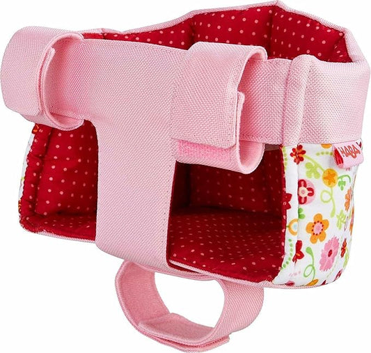 HABA Soft Doll Bike Seat – Baby Doll Accessories for Toddler and Seat Attachment for Scooters, Trikes & Bikes for Toddlers 18+ Months, Fits Most Plush Toys Up to 15”