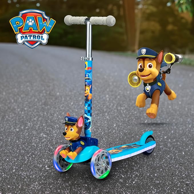 Kick Scooter for Kids, 3 Wheel Self Balancing, Light Up LED Wheels
