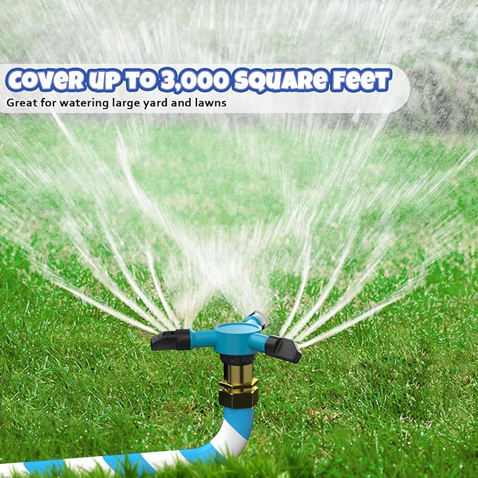 Universal Trampoline Sprinkler, Net Friendly Trampoline Accessories, 360 Rotating Water Sprinkler of Trampolines, Outdoor Backyard Water Park Fun Summer Toys for Kids