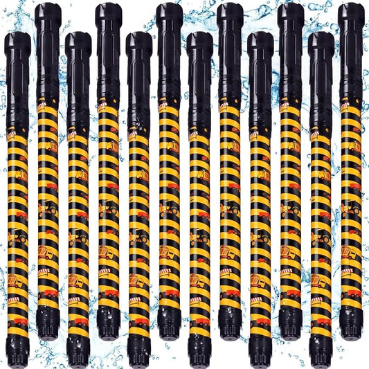 Halloscume 12 Pack Construction Water Gun Blaster Dump Truck Excavator Tractor Party Favors 15.75 in Water Shooter Blasters Gun Toys Summer Activity for Kids Outdoor Swimming Pool Backyard Beach Games
