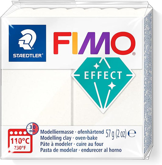 STAEDTLER 8010-08 FIMO Effect Oven-Hardening Polymer Modelling Clay - Metallic Mother-of-Pearl (57g)