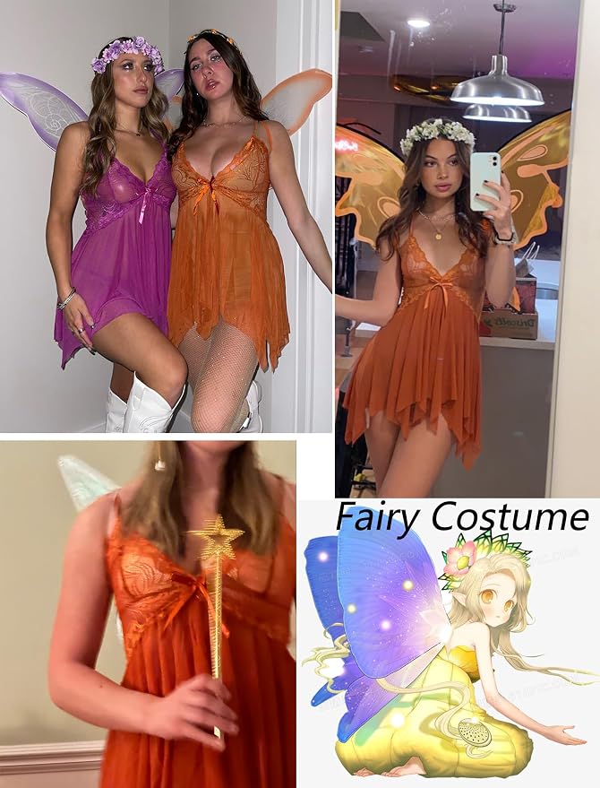 Avidlove Lingerie for Women Lace Babydoll Sleepwear Boudoir Outfits Plus Size Langeray XS-5XL