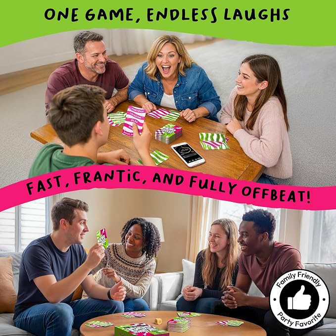 Gouda Games Uncommon Sense – Hilarious Family Guessing Game for Big Groups, Quick-Thinking Word Party Game for Adults and Teens, Perfect for Game Nights, Gift for Ages 10, 11, 12 and Up, 4-20 Players
