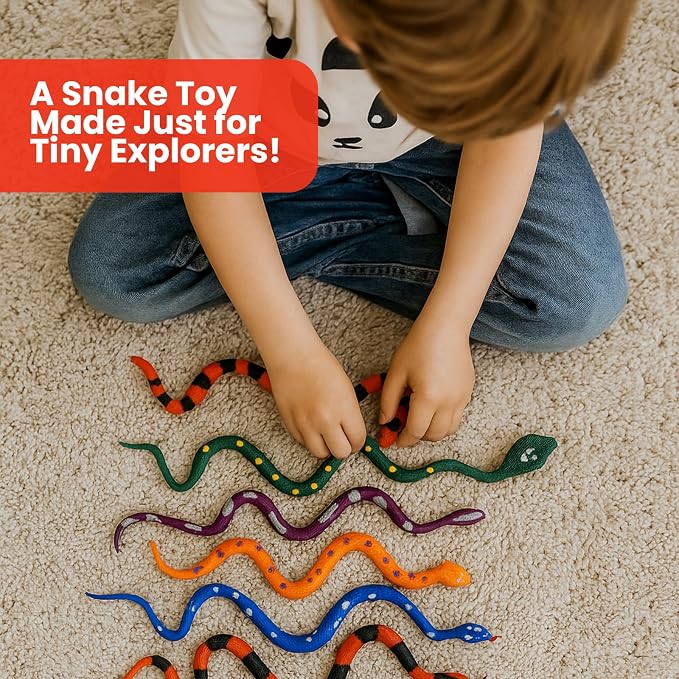 Color Changing Snake Toys, 6 Pack Stretchy Sensory Fidgets for Kids