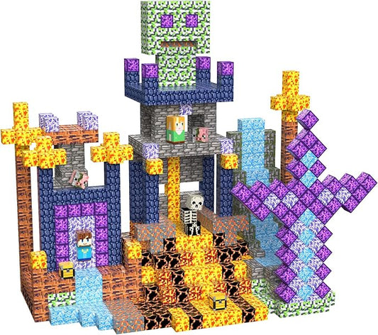 Magnetic Blocks, Magnetic Tiles Building Blocks, Magnet Cubes STEM Sensory Game Toys Christmas Birthday Gifts for Kids Boys Girls Age 3+ (Sword)