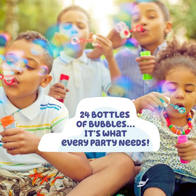 BLUEY 4-Ounce Bubbles Party Toy with Wand (Pack of 24)