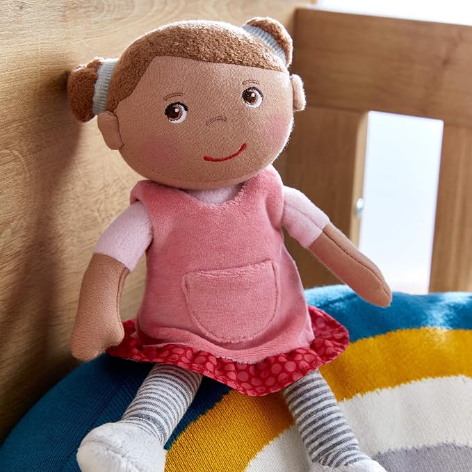 HABA Snug Up Camilla - 10" Soft Doll, Machine Washable - Perfect Snuggly First Soft Baby Doll and Toddler Plush Figure for 6 Months and Up