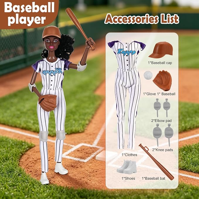 dollbie 6 Pack Fashion Dolls Playset -11.5 inch Career Role Play Dolls | Career Role Play Dolls