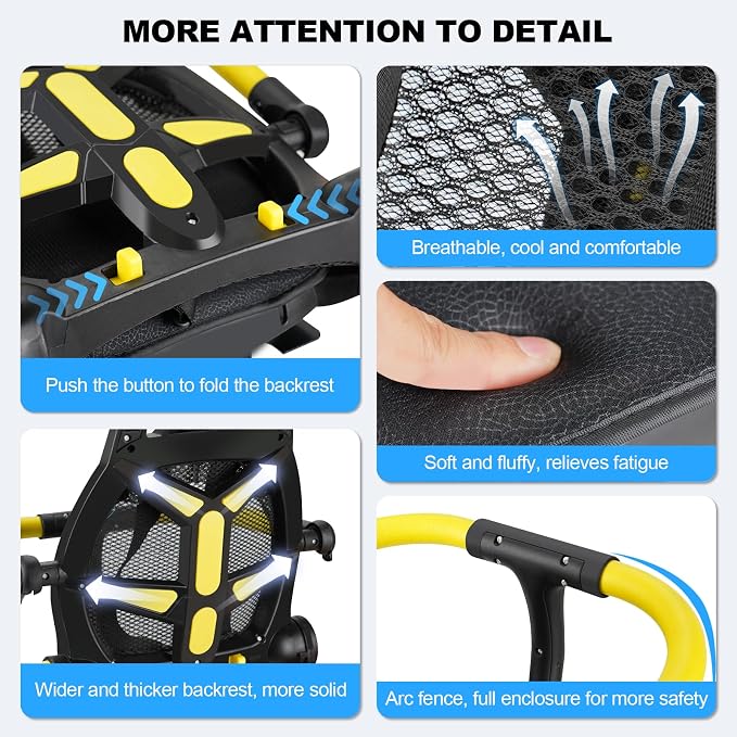 Rear Child Bike Seat, Width Adjustable Toddler & Baby Bike Seat for Adult Bike, Bike Chair for Bicycle, Kids Seat Fits Children 2~6 Years, Supports Up to 55 lbs