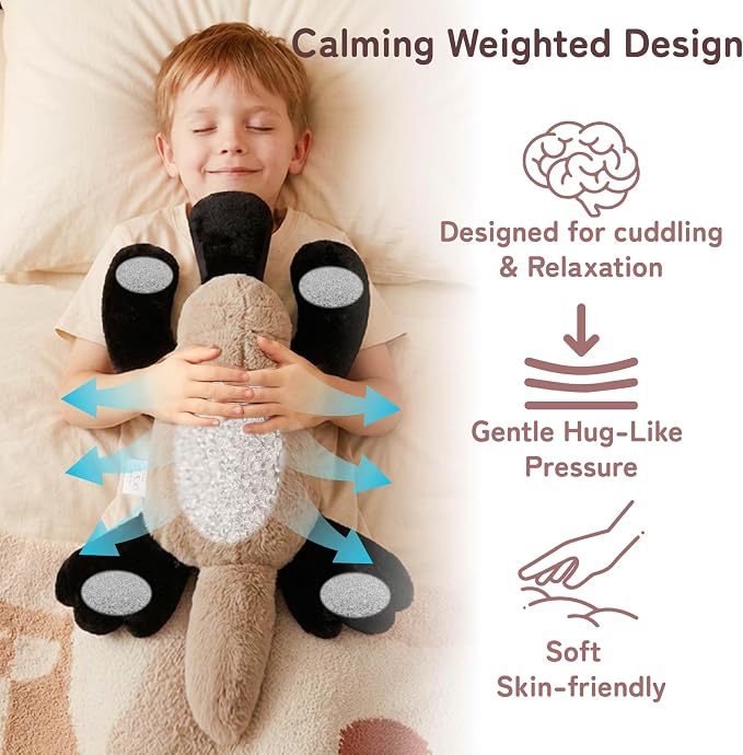 Niuniu Daddy 20" 3.3 lb Weighted Platypus Stuffed Animal for Adults Kids, Giant Large Soft Body Pillow Plush Toy for Sleeping Huggable, Gift for Everyday Comfort