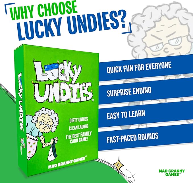 Hilarious Family Card Game for Kids, Teens & Adults | Fast-Paced Party Game for 2–5 Players, Ages 8+ | Quick 10–15 Minute Game Night by Mad Granny Games