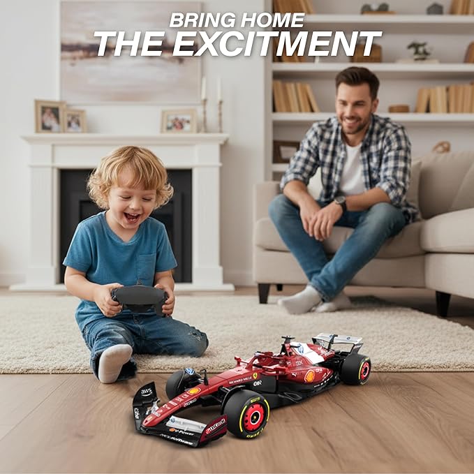 Voltz Toys Licensed 1:18 Ferrari SF-25 Remote Control Vehicle - RC Series for Kids and Adults - 2.4GHz Racing Toy for Gift (1:18 Ferrari SF-25)