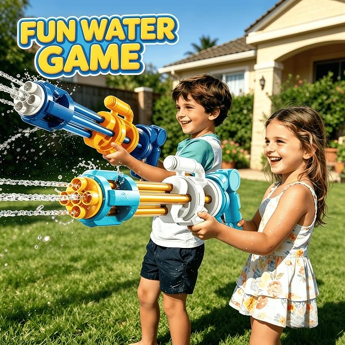 2 Pack Water Guns for Kids, Soaker Squirt Water Gun Toys, Beach Backyard Party Play Game Activities, Outdoor Swimming Water Pool Guns Birthday Gifts Toy for Kid Adults Ages 4-8 8-12 Boys Girls