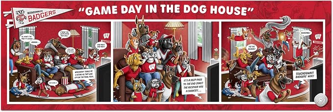 YouTheFan NCAA Game Day in The Dog House - 1000pc Puzzle