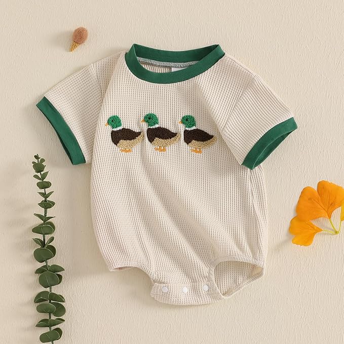 Kavousa Baby Boy Clothes Summer Baby Boy Bubble Romper Short Sleeve Jumpsuit One Piece Outfit Newborn Infant Clothing