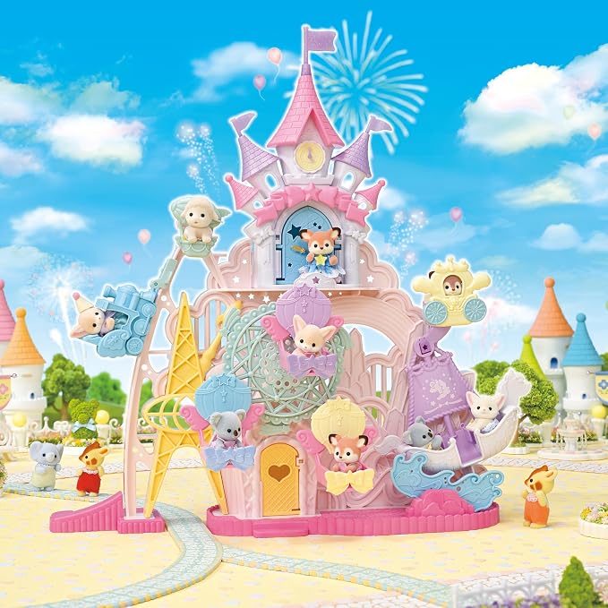 Calico Critters Baby Dream Amusement Park, Dollhouse Playset with 1 Collectible Doll Figure
