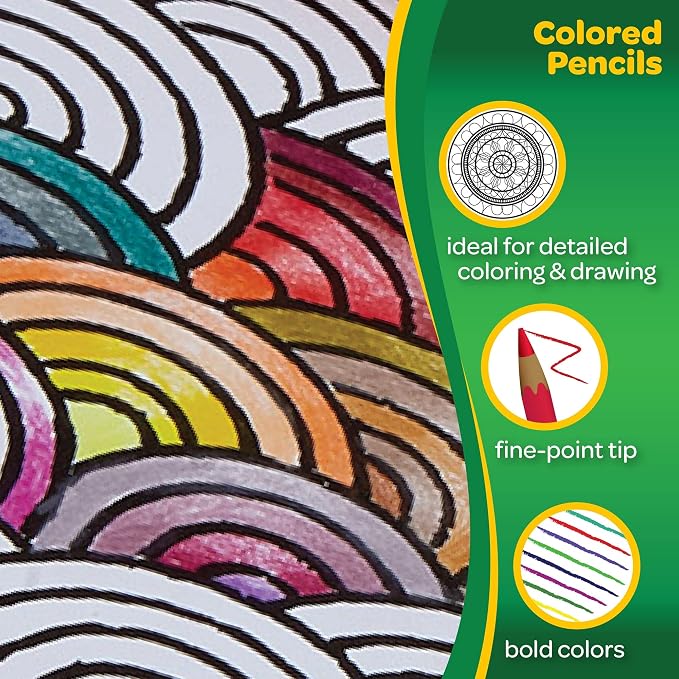 Crayola Colored Pencils (36ct), Kids Pencil Set, Pre-Sharpened Coloring Book Pencils for Kids & Adults, Arts & Crafts Supplies, Ages 3+ (Pack of 12)