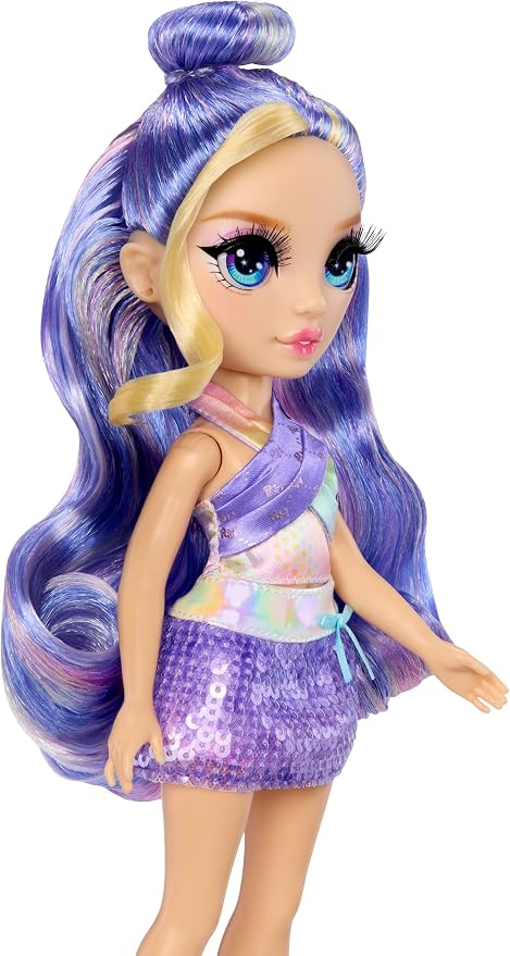 Rainbow High My Fashion Style Violet, Purple 11" Fashion Doll with Statement Outfit, Stylish Handbag, Great Toy Gift for Girls Kids Ages 4-12 Years