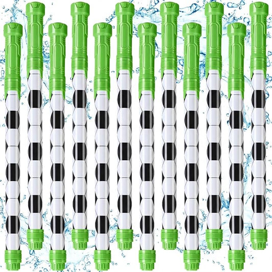 Halloscume 12 Pcs Soccer Party Favors, 15'' Water Guns Bulk for Kids Water Squirt Blasters Guns, Summer Activity Swimming Pool Backyard Beach Outdoor Toys for Kids Adults, 39 ft Range Shooter