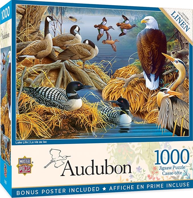 MasterPieces 1000 Piece Jigsaw Puzzle for Adults, Family, Or Youth - Lake Life - 19.25"x26.75"