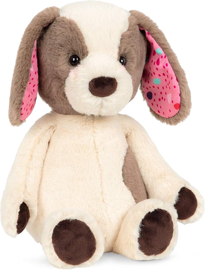 B. toys – 12-Inch Plush Dog – Huggable Dog Stuffed Animal Toy – Soft & Cuddly Plush Puppy – Washable – Babies, Toddlers, Kids – Happy Hues – Cupcake Pup – 0+ Months