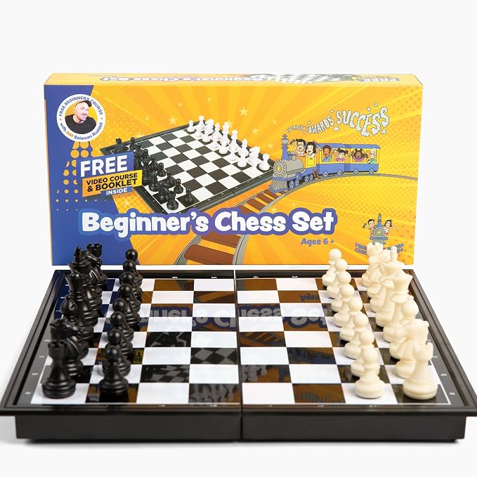 Magnetic Chess Set for Kids and Beginners with Free Audiobook - Strategy Board Game for Children - Educational Learning Toy for Critical Thinking, Problem Solving