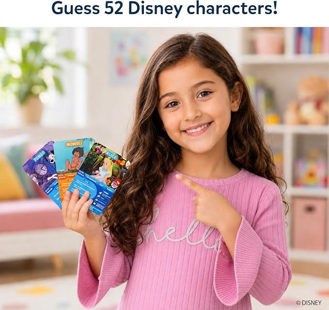 Skillmatics Guess in 10 Disney, Card Game for Girls, Boys, Kids, Teens, Adults Who Love Cinderella, Mickey Mouse, Moana, Travel Toy, Screen-Free Fun, Gifts for Ages 6, 7, 8, 9 and Up