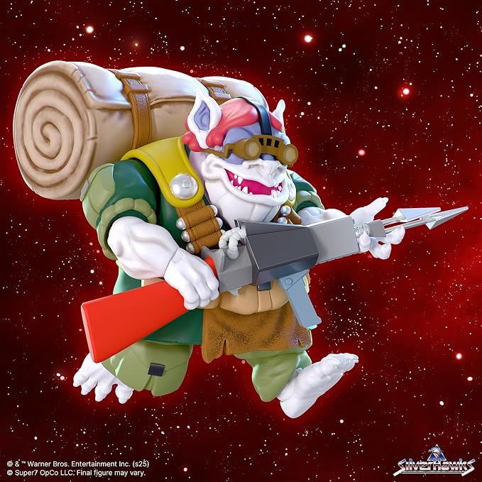 Super7 ULTIMATES! SilverHawks Hardware (Toon) - 7" SilverHawks Action Figure with Accessories - Classic Cartoon Collectibles and Retro Toys