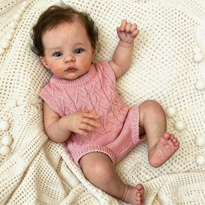Zero Pam Reborn Baby Dolls Full Body Girl-18‘’ Posable Realistic Babys Doll, Real Looking Baby Doll, Real Life Reborn Dolls for Girls
