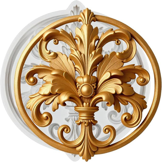 Photo Frame Polymer Clay Mold Baroque Scroll Relief Frame Silicone Molds for Jewelry Making Epoxy Resin Casting Air Dry Polymer Clay Craft