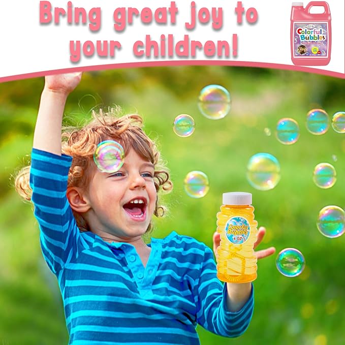 Lulu Home 2 Packs Bubble Concentrated Solution, 2 L/ 67.6 OZ Bubble Refill Solution for Kids Bubble Machine, Giant Bubble Wand, Bubble Blower, Birthday Party Favors - Up to 5 Gallons, Pink Bottle