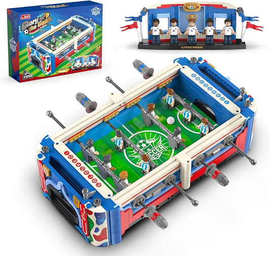 Soccer Cup Building Blocks Set - 2026 Soccer Match Trophy Football Table Game Construction Toy Building Set for Kid Adult, Ideal Gift Home Office Decor for Boys & Girls Fans