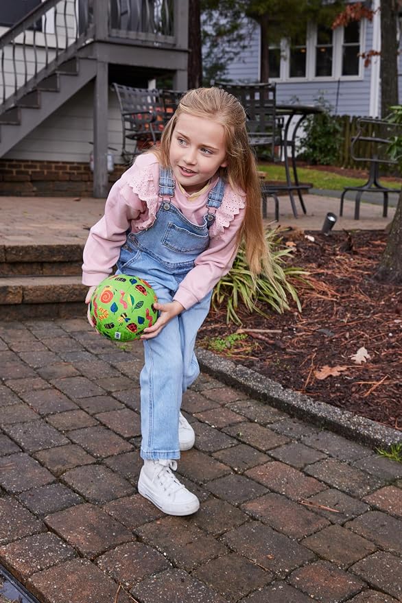 Crocodile Creek Playground Ball - Durable Rubber Ball for Kids Ages 3 and Up - Bouncy Inflatable Ball for Kickball, Indoor Games, and Outdoor Sports - PVC-Free