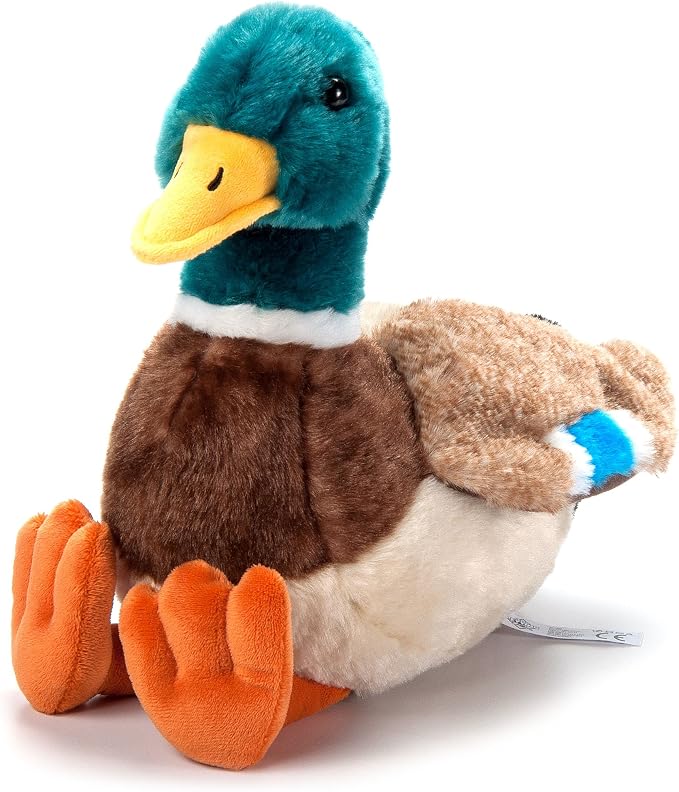 The Petting Zoo Duck Stuffed Animal Plushie, Gifts for Kids, Wild Onez Wildlife Animals, Duck Plush Toy, 12 inches