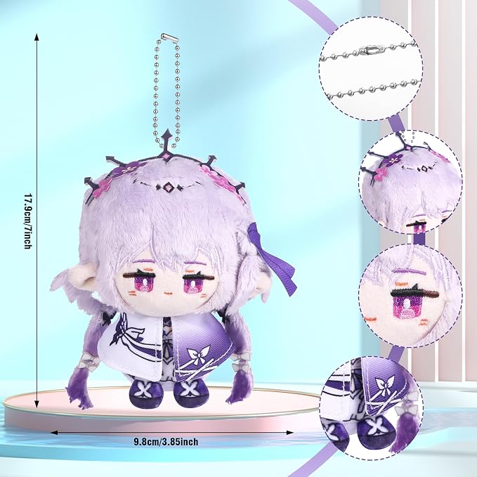 UTIEHD Anime Game HSR Character Keychain Pendant, 4 Inch Collectible Figure for Backpacks Bags and Keys for Fans