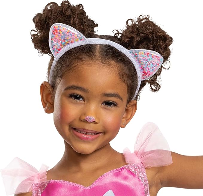 Cakey Cat Costume for Kids, Official Gabby's Dollhouse Costume and Cat Ears Headband