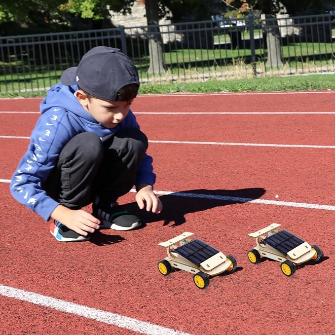STEM Kits for Kids Ages 8-10-12-14, Stem Toys for Boys Age 8-12, Science Projects, Solar Car Building Kits, Activities Engineering Kit, Gifts for 8 9 10 11 12 Year Old Boys