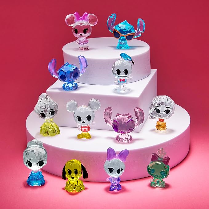 Cra-Z-Art Disney Crystal Surprise Series 1, Mini Collectible Crystal Figures with Activity Compound, Collectible Blind Bag Inspired Figures, Kids Toys for Ages 3 and Up