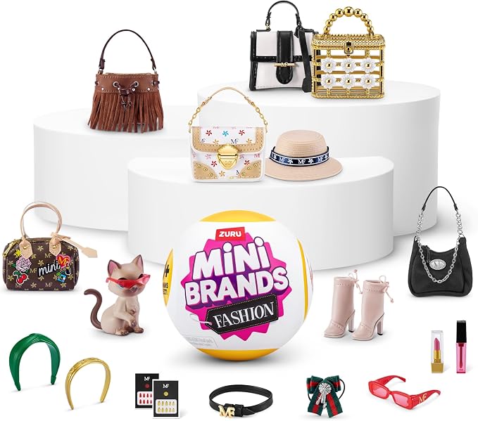 Mini Brands Fashion Series 3 by ZURU, Collectible Mystery Capsule, Toy for Girls, Realistic Miniature Baby, Playset and Accessories