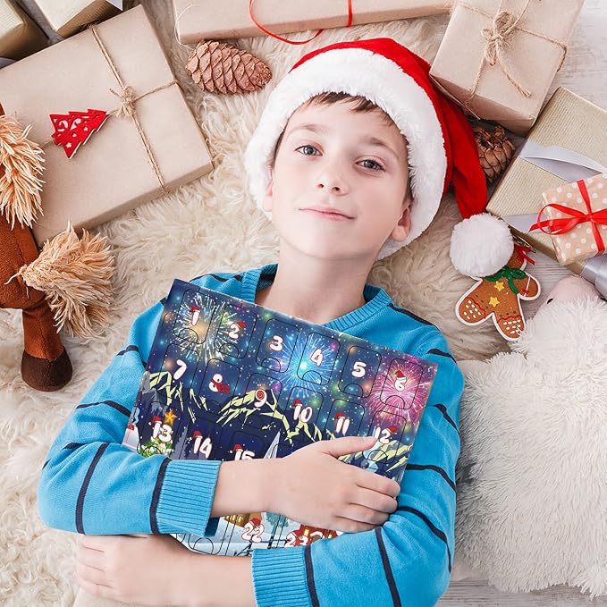 pozemu Brain Teaser Puzzles Advent Calendar 2025 Metal Puzzles Christmas Countdown Calendars for Kids Adult