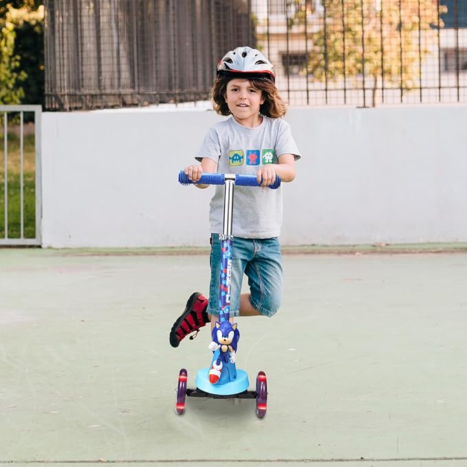 Kick Scooter for Kids, 3 Wheel Self Balancing, Light Up LED Wheels