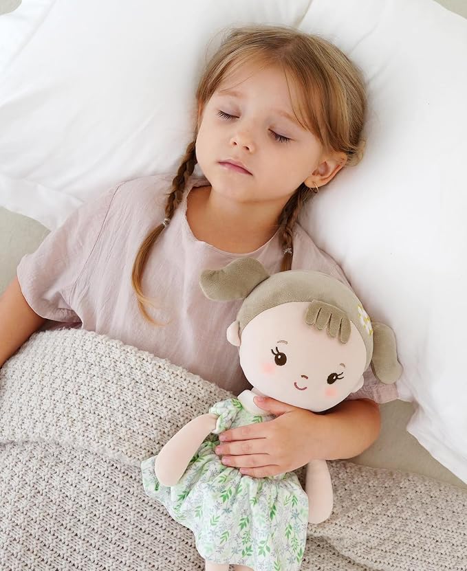 GAGAKU Soft Baby Doll Toys (16'') for Girls, My First Baby Rag Dolls for Girl Birthday Gift Plush Doll Toys Machine Washable Baby Doll for Toddler Kids Infants