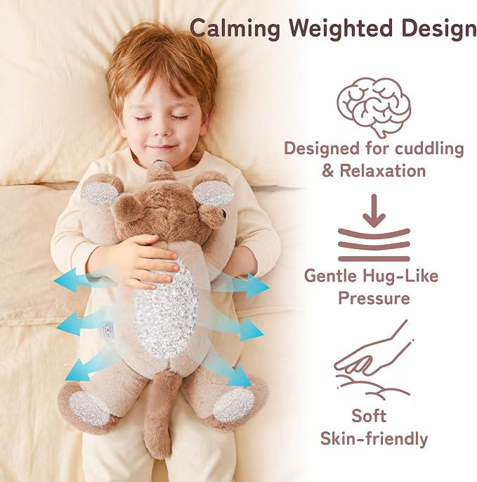 Niuniu Daddy 20" | 3.3lb Wolf Weighted Stuffed Animals for Kids & Adults, Weighted Plushies Pillow for Sleeping, Cute Lying Toy Large Huggable Gift for Everyday Comfort
