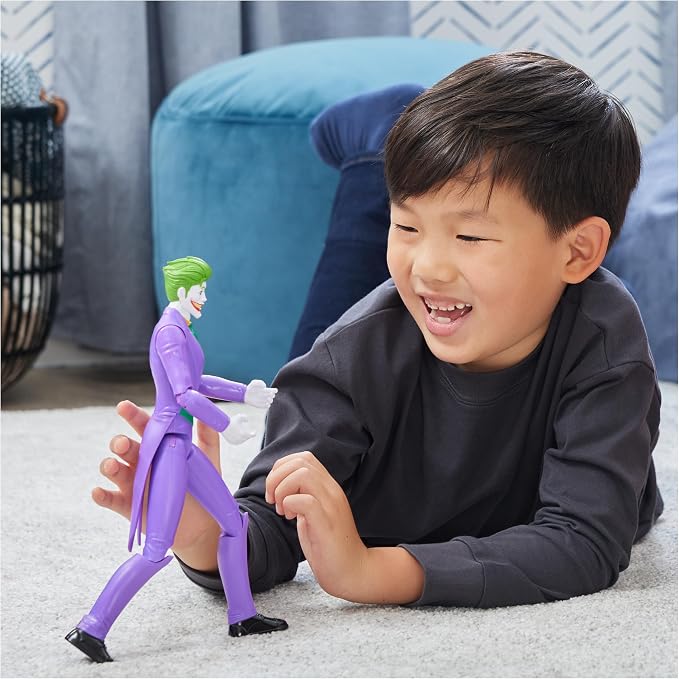 DC Comics Batman Action Figure Toys: Joker, Robin, and the Bat Man 12-inch Figures - Gotham City Edition, 11 Point Articulation - Super Hero Kids Gifts for Men, Boys & Girls