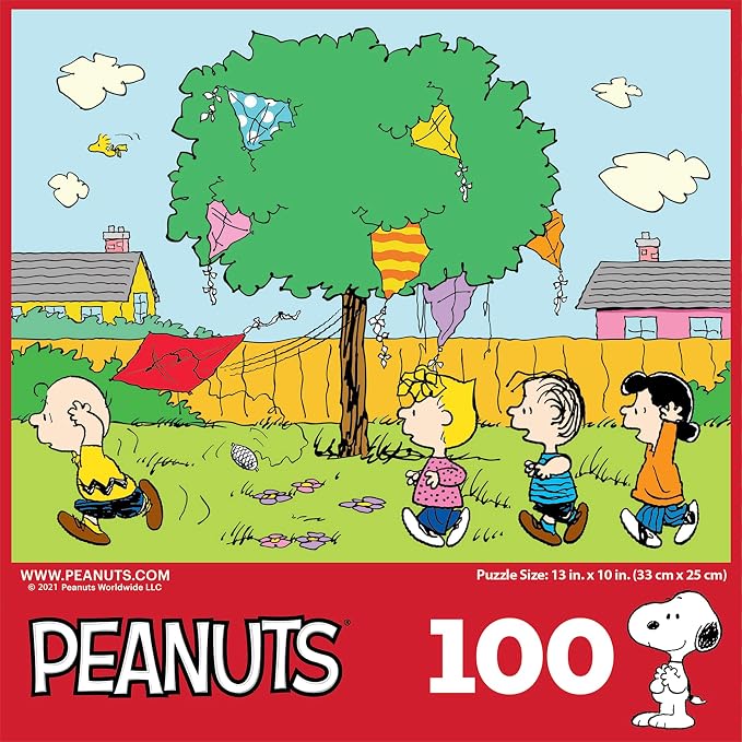 RoseArt - Peanuts - 100 Piece Jigsaw Puzzle for Kids and Adults