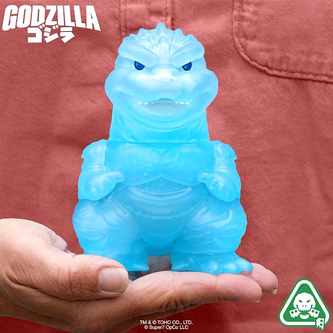 Super7 Fun! Fun! Toho Godzilla Minus One (Clear Blue) Vinyl Figure - 5" Toho Godzilla Action Figure - Classic Movie Collectibles and Retro Toys