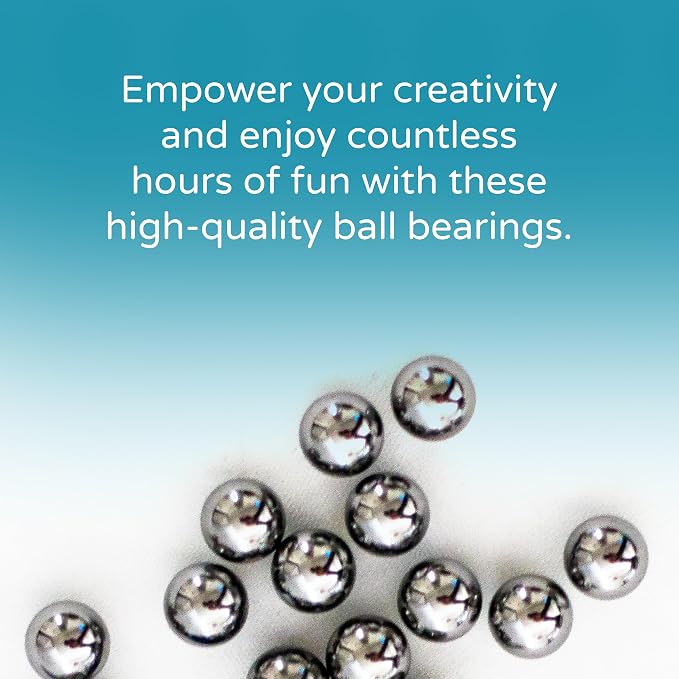 Replacement Chromium Steel Marbles for STEM Toys, Marble Run, Brain Games, GraviTrax, Gravity Maze, Marble Maze - Great for All Toys & Games requiring a 1/2-inch Ball. (Pack of 20)