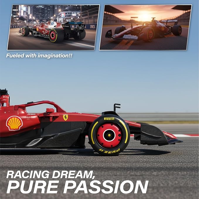 Voltz Toys Licensed 1:18 Ferrari SF-25 Remote Control Vehicle - RC Series for Kids and Adults - 2.4GHz Racing Toy for Gift (1:18 Ferrari SF-25)
