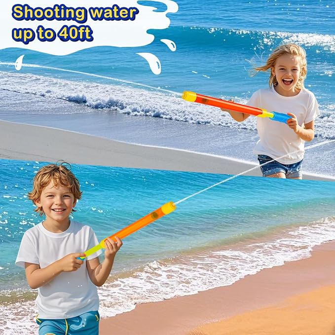 6 Pack Water Gun for Kids Adults, Pool Toys Squirt Gun for Kids Ages 3-5 4-8 8-12,Super Water Soaker Blaster for Party Favors Outdoor Backyard Summer Activities